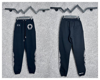 Letter Printed Loose Sweat Pants